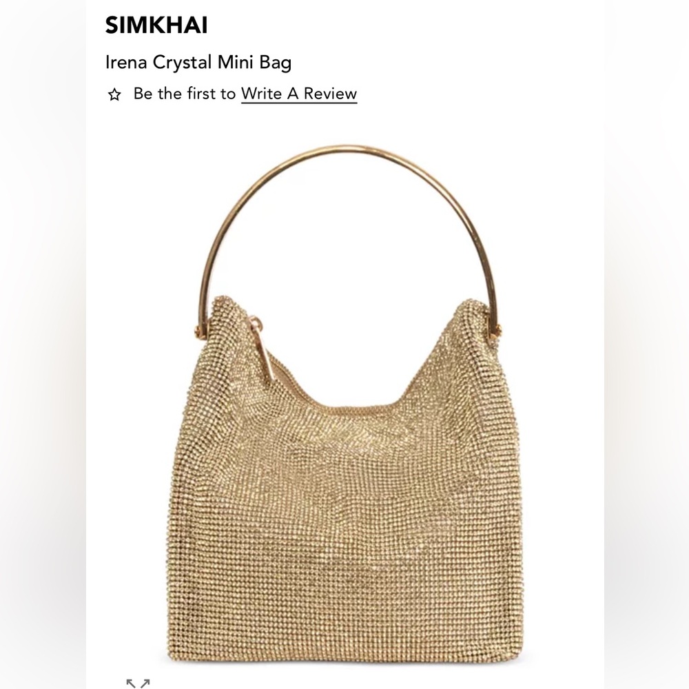 Jonathan Simkhai Gold Crystal Mini Bag